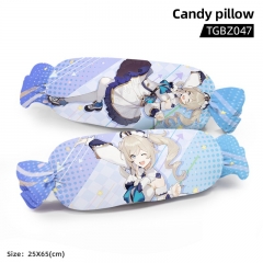 Genshin Impact Barbara Cartoon Cosplay Candy Shape Plush Stuffed Doll Cushion Pillow