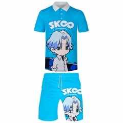 16 Styles SK8 the infinity Cosplay 3D Digital Print Anime T-shirt and Shorts Set