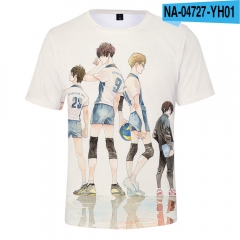 10 Styles 2.43 Seiin High School Boys Volleyball Team Cosplay 3D Digital Print Anime T shirt