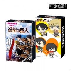2 Styles Attack on Titan/Shingeki No Kyojin Collectible Cartoon Pattern Paer Lomo Card Postcard (30pcs/set)