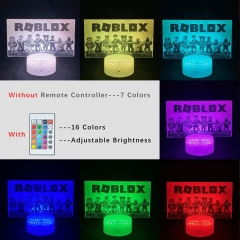 2 Different Bases Roblox Anime 3D Nightlight with Remote Control