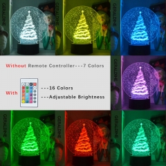2 Different Christmas Tree Nightlight with Remote Control