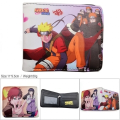 Naruto 3D Printing Anime PU Leather Fold Short Wallet and Purse