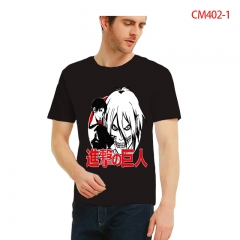 21 Styles Attack on Titan / Shingeki No Kyojin Color Printing Anime Cotton T shirt For Men