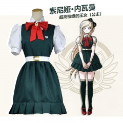 Danganronpa: Trigger Happy Havoc Sonia Nevermind Cartoon Character Cosplay Anime Dress Costume (Set)
