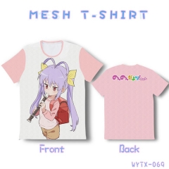 2 Styles Non Non Biyori Anime Character Cartoon Mesh T shirt