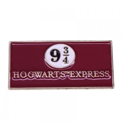 Harry Potter  9-3/4 Movie Alloy Badge Anime Brooches Pin
