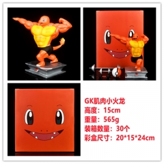 Pokemon Muscle Charmander Character Collectible Model Anime PVC Figure Toy