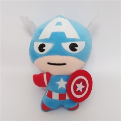 12CM Captain America Movie Character Anime Plush Toy Doll