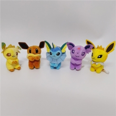 12CM Pokemon Eeveelution Vaporeon/Jolteon/Umbreon/Leafeon/Espeon Plush Toy