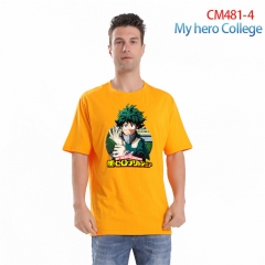 7 Styles My Hero Academia For Men Color Printing Anime Cotton T shirt