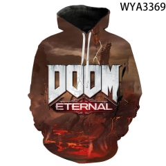 15 Styles Doom Eternal Cosplay 3D Digital Print Anime Hoodies
