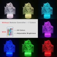 2 Different Bases King Kong vs. Godzilla Anime 3D Nightlight with Remote Control