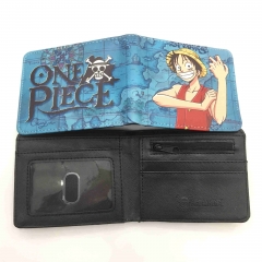 17 Styles One Piece PU Purse New Design Anime Short Wallet