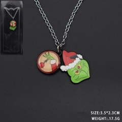 How the Grinch Stole Christmas Moive Anime Metal Alloy Necklace
