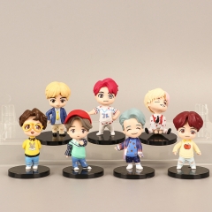 K-POP BTS Bulletproof Boy Scouts Cartoon Model Toy Anime PVC Figure 7PCS/SET