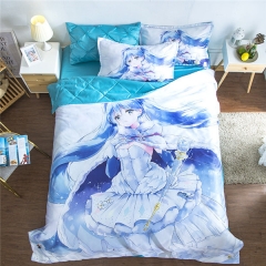 2 Sizes 4 Styles Hatsune Miku Summer Quilt+Bed Sheet+Pillowcase (Set)