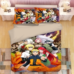 4 Sizes 11 Styles Naruto Polyester Anime Quilt Cover+Pillowcase (Set)