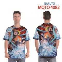 (European Sizes) 17 Styles Naruto Cartoon Pattern Short Sleeve Casual T-shirt