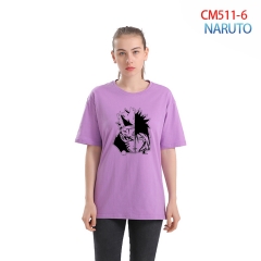 24 Styles Naruto Anime Words For Women Girl Color Printing Anime Cotton T shirt