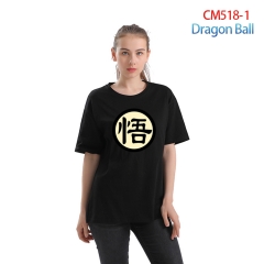 24 Styles Dragon Ball Z Anime Words For Women Girl Color Printing Anime Cotton T shirt