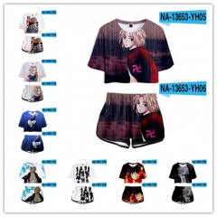 8 Styles Tokyo Revengers Cosplay Color Printing Anime T shirt with Shorts
