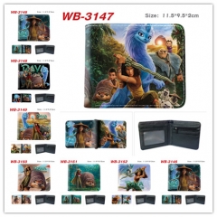 7 Styles Raya and The Last Dragon Popular Game High Quality PU Fold Wallet