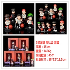 5 PCS/SET Slam Dunk Cartoon Model Toy Statue Collection Anime PVC Figures 15cm