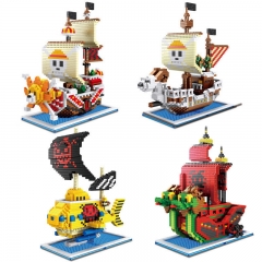 4 Styles One Piece  Anime Building Blocks Funny Board Game