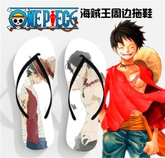 One Piece Anime Soft Rubber Flip Flops Anime Slipper