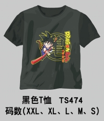 Dragon Ball Z Anime Cosplay Black Cotton T- shirt