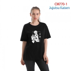 8 Colors Jujutsu Kaisen For Women Girl Color Printing Anime Cotton T shirt