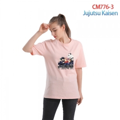 8 Colors Jujutsu Kaisen For Women Girl Color Printing Anime Cotton T shirt