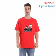 7 Colors Jujutsu Kaisen For Men Color Printing Anime Cotton T shirt