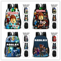 5 Styles ROBLOX Polyester Canvas School Student Anime Backpack Double Side Bag
