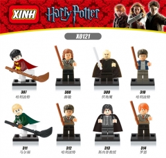 6 Styles Harry Potter Anime Cartoon Model Miniature Building Blocks Collection 4.5CM #X0121