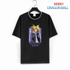 20 Design 2 Colors Dragon Ball Z Color Printing Anime Cotton T shirt