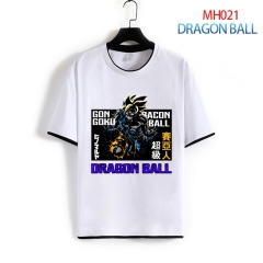 14 Design 2 Colors Dragon Ball Z Color Printing Anime Cotton T shirt