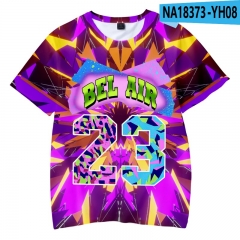 7 Styles Bel Air Cosplay 3D Digital Print T-shirt For Kids