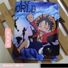 3 Styles One Piece Cartoon Cosplay TV Purse PU Leather Anime Short Wallet