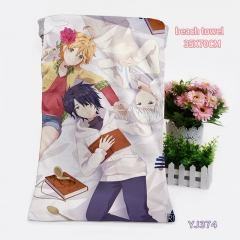The Promised Neverland Game Cosplay One Side Cartoon Pattern Anime Towel