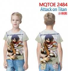34 Styles Attack on Titan/Shingeki No Kyojin Color Printing Anime Cotton T shirt