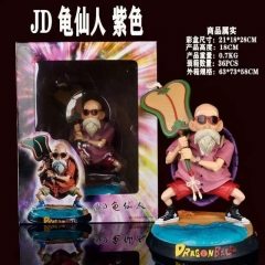 18CM Dragon Ball Z Kame Purple Sennin Cartoon Cosplay Model Collection Toy Anime PVC Figure