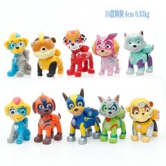 Paw Patrol Snow Slide Cosplay Collection Model Toy Anime Figure (10pcs/set)
