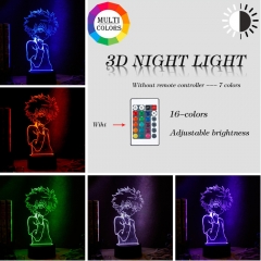 2 Different Bases Hunter x Hunter Anime 3D Nightlight with Remote Control