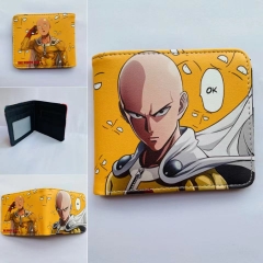 One Punch Man Colorful Coin Purse Bifold PU Anime Short Wallet