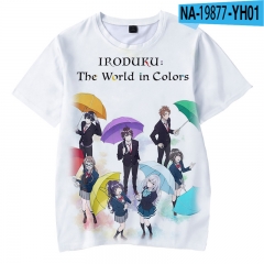 7 Styles Iroduku The World in Colors 3D Cosplay Digital Print Anime Cartoon Japanese T-shirts