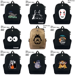 11 Styles My Neighbor Totoro Anime Cartoon Canvas Backpack Students Bag