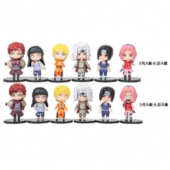 Naruto 2 Generation Cartoon Character Collectible Anime PVC Figures (6pcs/set)