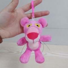 Pink Panther Cartoon Character Anime Plush Toy Doll Pendant 12CM